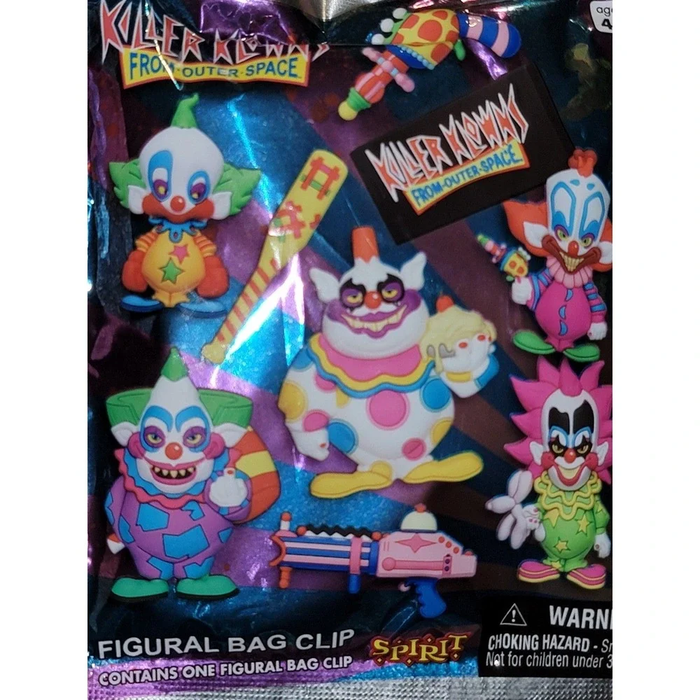 Killer Klowns From Outer Space Figural Bag‎ Clip Spirit Halloween Blind Bags